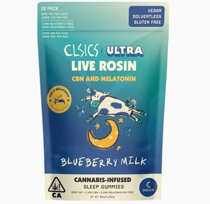 Cbn & Melatonin Blueberry Milk - 10pk Gummies Live Rosin Infused 35.00 g