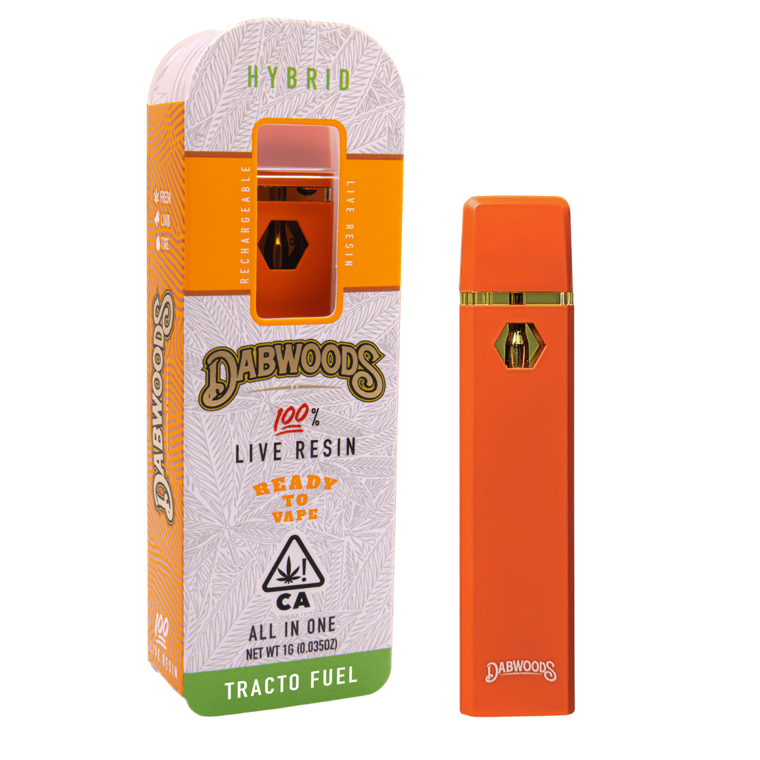 Dabwoods | AIO Vape | 1g | Live Resin | Tracto Fuel