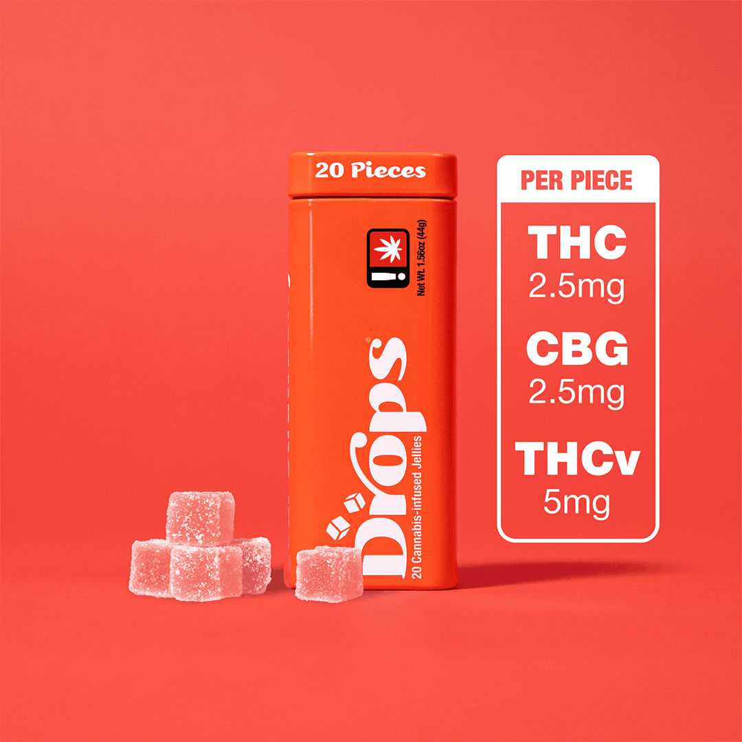 Drops- Strawberry 20 Piece (Pure Energy) 44g