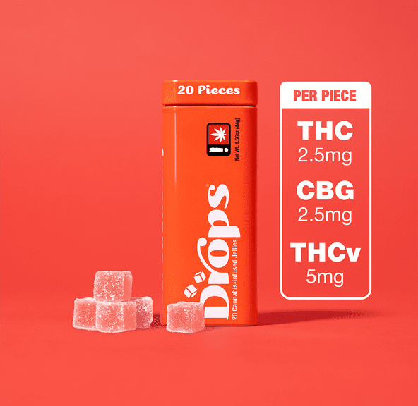 Drops- Strawberry 20 Piece (Pure Energy) 44g