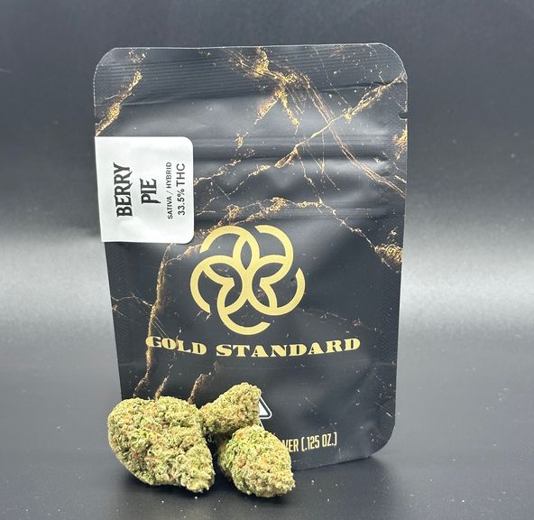 BERRY PIE LIGHT DEP FLOWER BY GOLD STANDARD 3.5G THC 33.5%