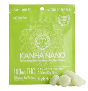 Kanha NANO Gummies - Key Lime (100mg) Micro-dosable