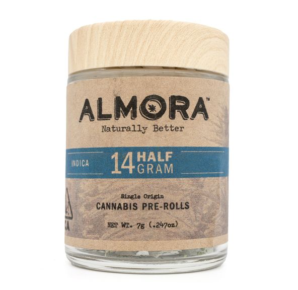 Almora | Pre Rolls | Platinum OG .5g 14Pk | 7g | Indica | 18.10% THC