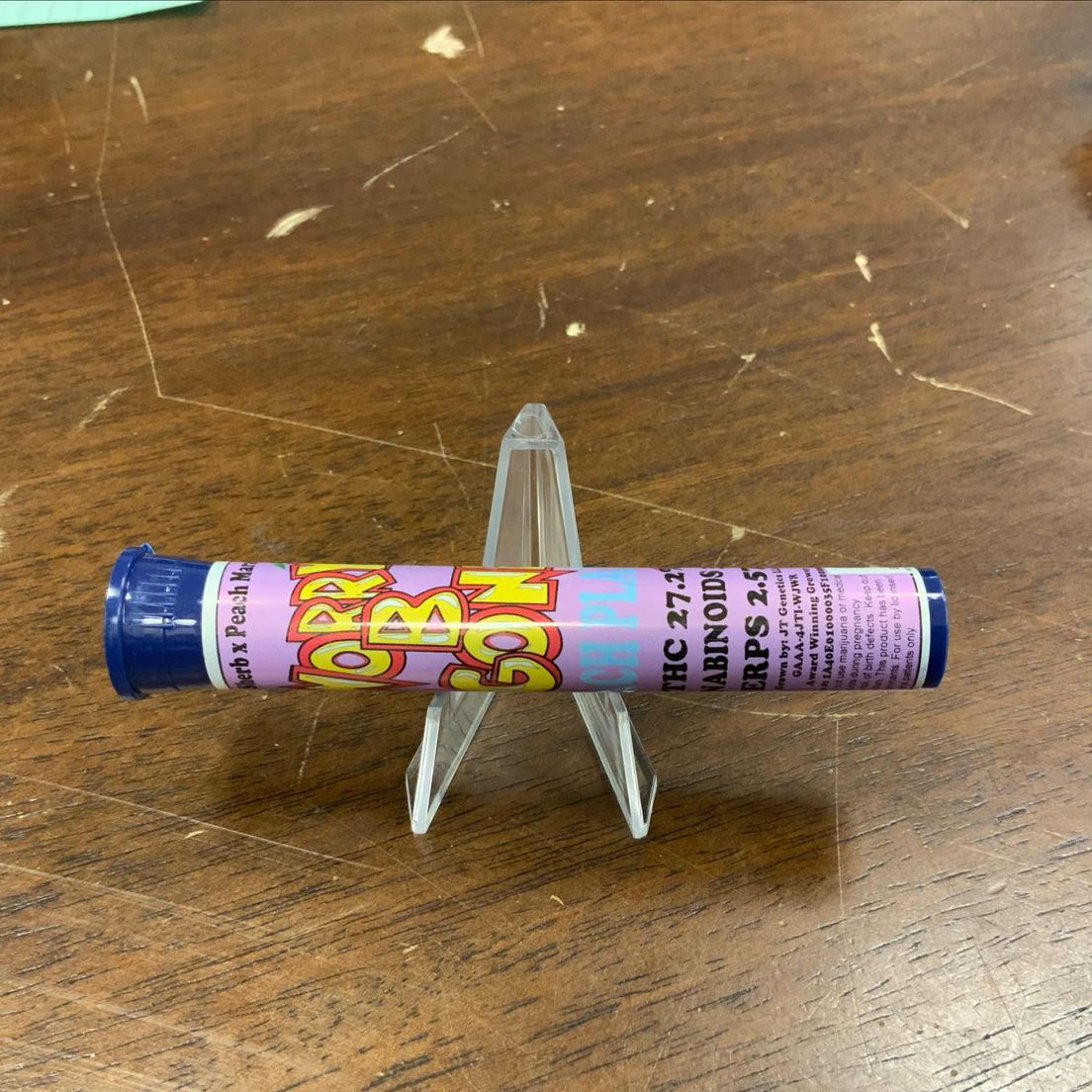 Peach Planet Worry B Gone Preroll 1g