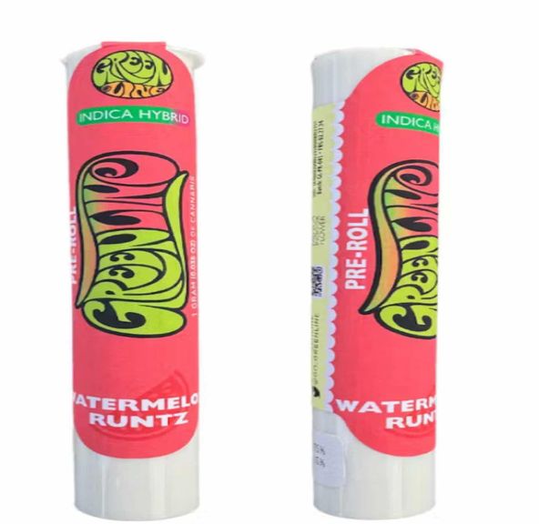 Greenline - Watermelon Runtz - Diamond Infused Pre-Roll - 1g