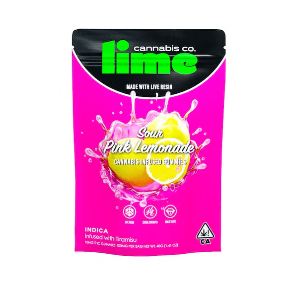 100mg Gummies | Sour Pink Lemonade