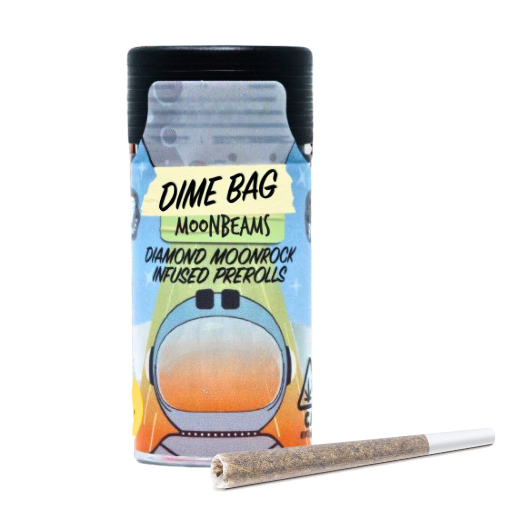 Dime Bag | Infused Prerolls | 5 x .5g | Moonbeams | Rainbow Kush