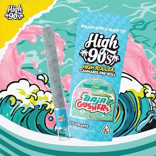 High 90s- Baja Gusherz High Roller Preroll 1.5g (H)
