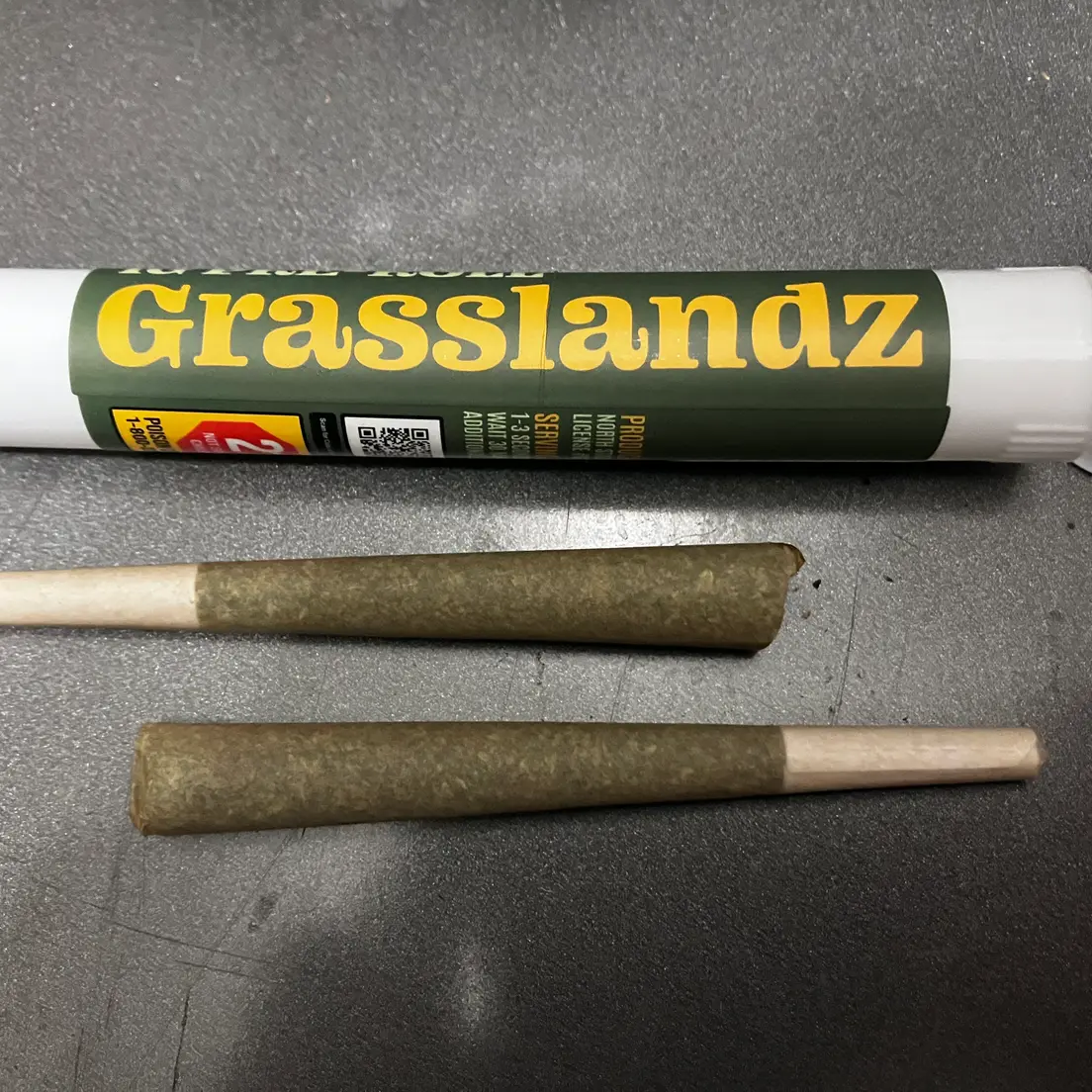 Grasslandz Infused 1 Gram Prerolls - Mowie-Wowie, 2ct