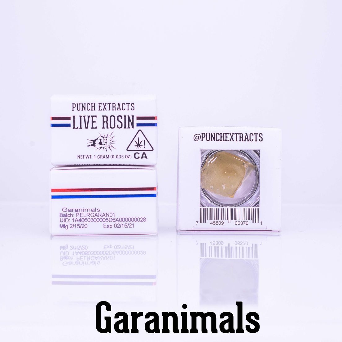 1g Garanimals Hash Rosin - PUNCH EXTRACTS