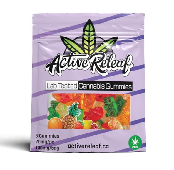 Pineapple 100mg CBD Gummies by Active Releaf