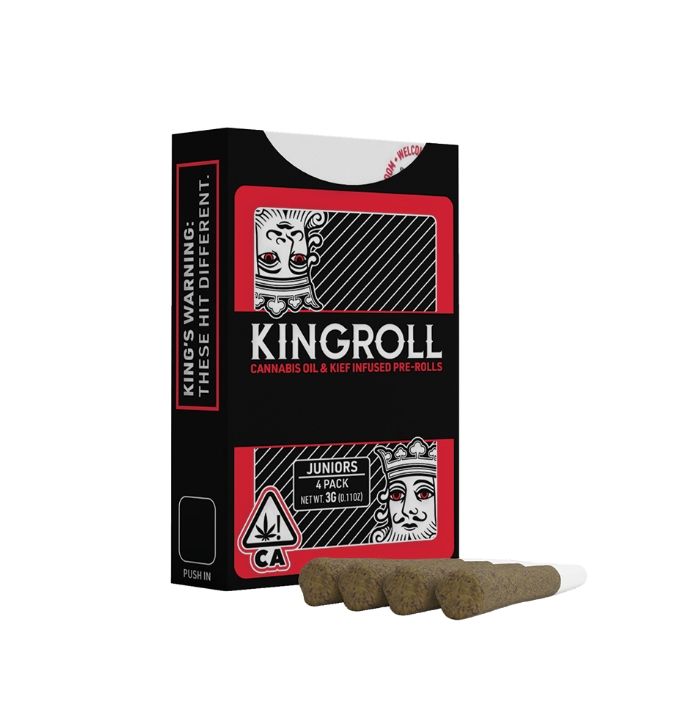 King Roll - OG Kush x Northern Lights - 4 Pk Infused Prerolls 3g