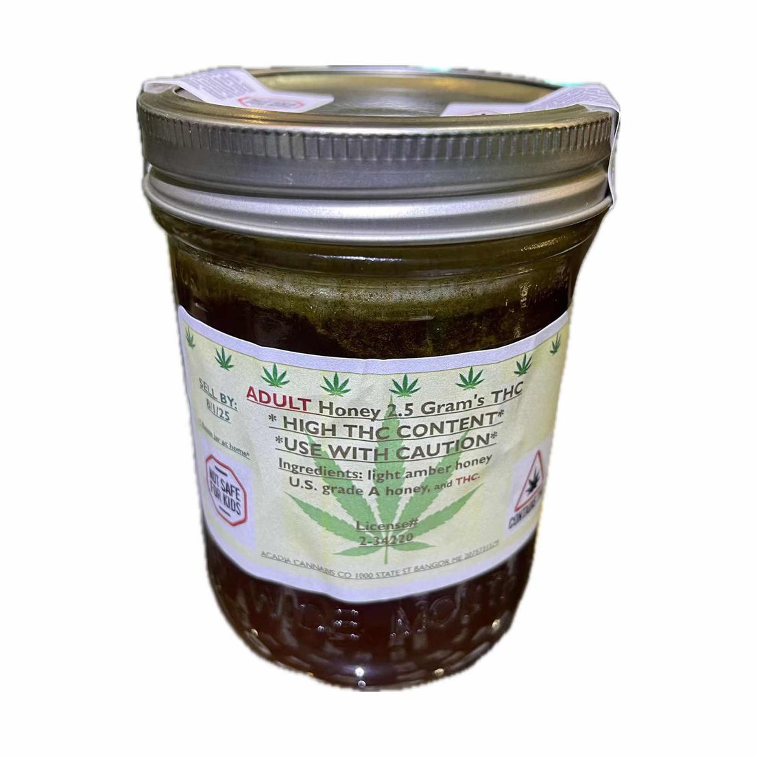 Acadia - Raw Honey - 2500MG 16oz Jar
