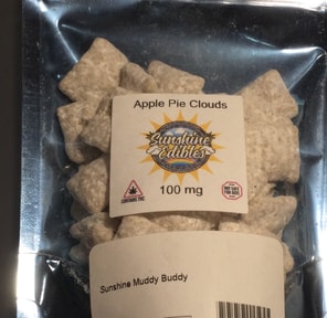 Apple Pie Muddy Buddies Sunshine Edibles 100mg