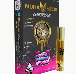 1g Purple Passion Punch (Indica) Cartridge - Muha Meds