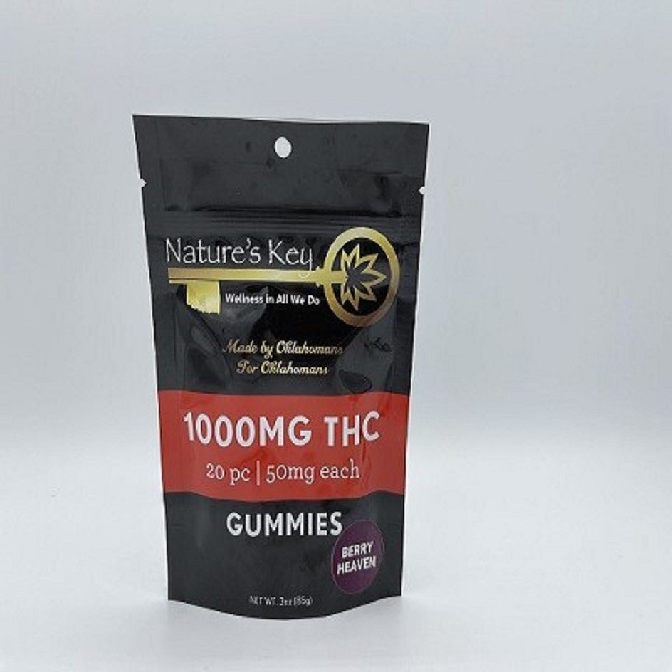 1000mg THC Berry Heaven Gummies (50mg each)
