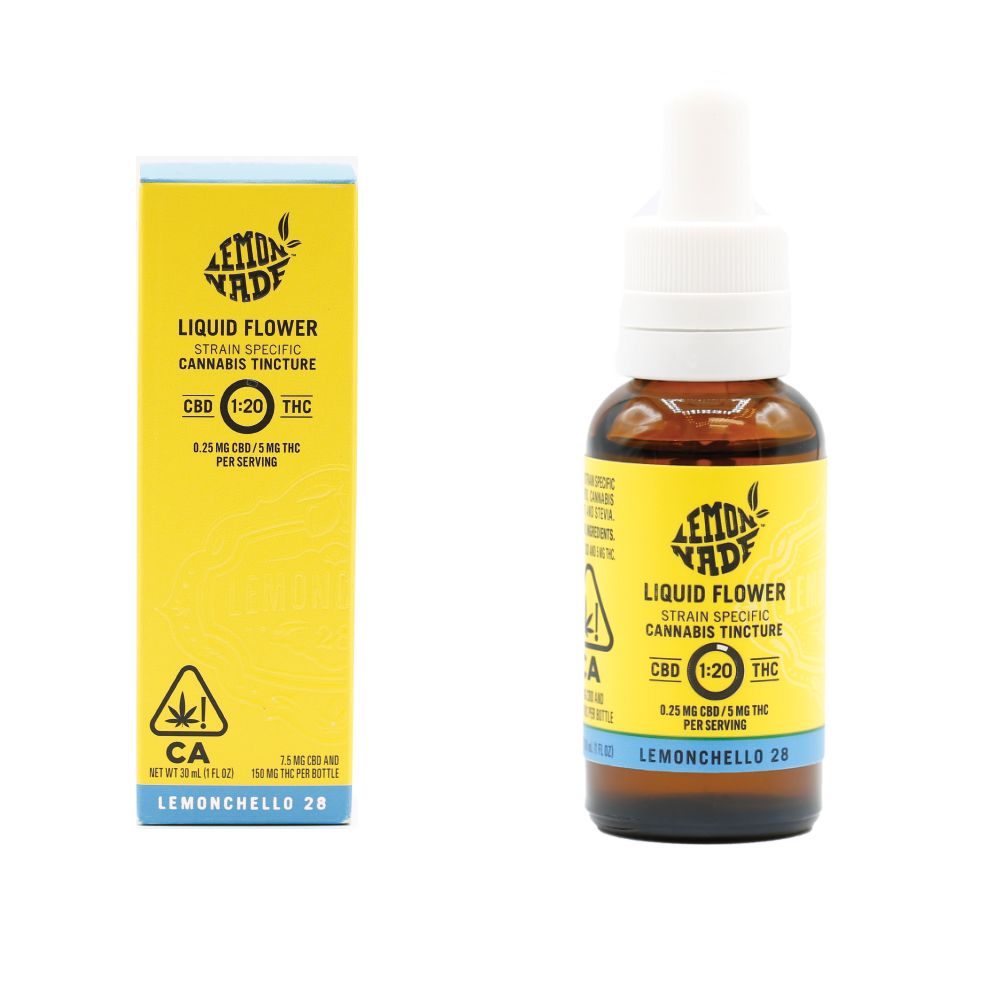 Lemonnade Liquid Flower Tincture 1:20 THC 150mg/CBD 7.5mg 30mL Lemonchello