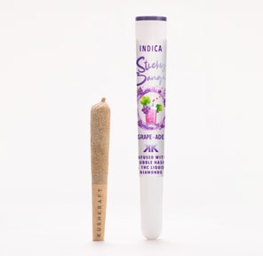 1 x 0.5g Infused Sticky Banger Pre-Roll Indica Grape-Ade by KushKraft