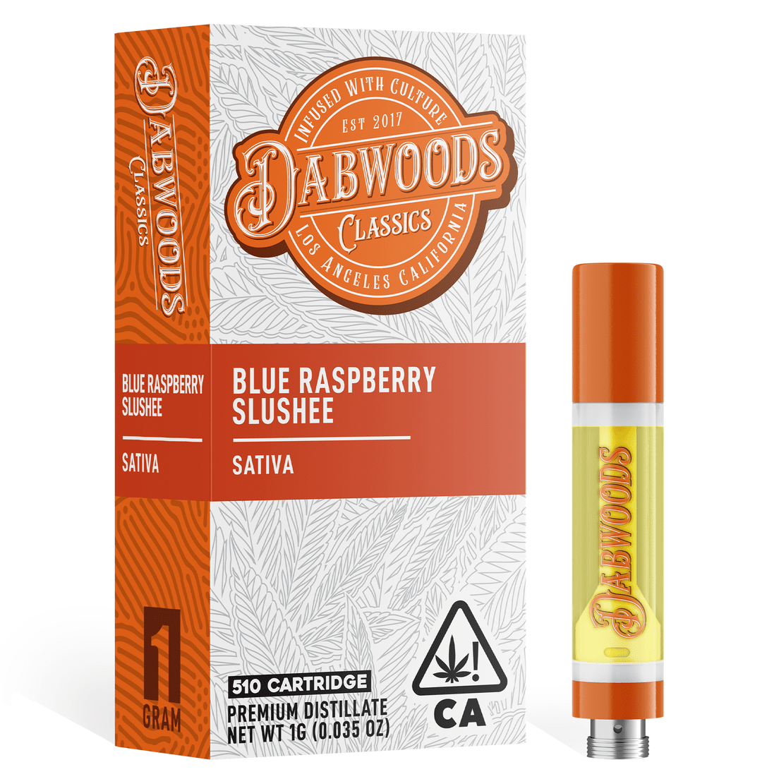 Dabwoods | Vape Cart | 1g | Distillate | Blue Raspberry Slushee