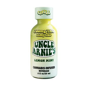 Uncle Arnie's Shot Lemon Mint 100mg THC / 25mg CBD