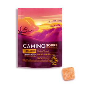 Camino Trial Pack Sours Gummies Orchard Peach 10mg THC / 10mg CBD