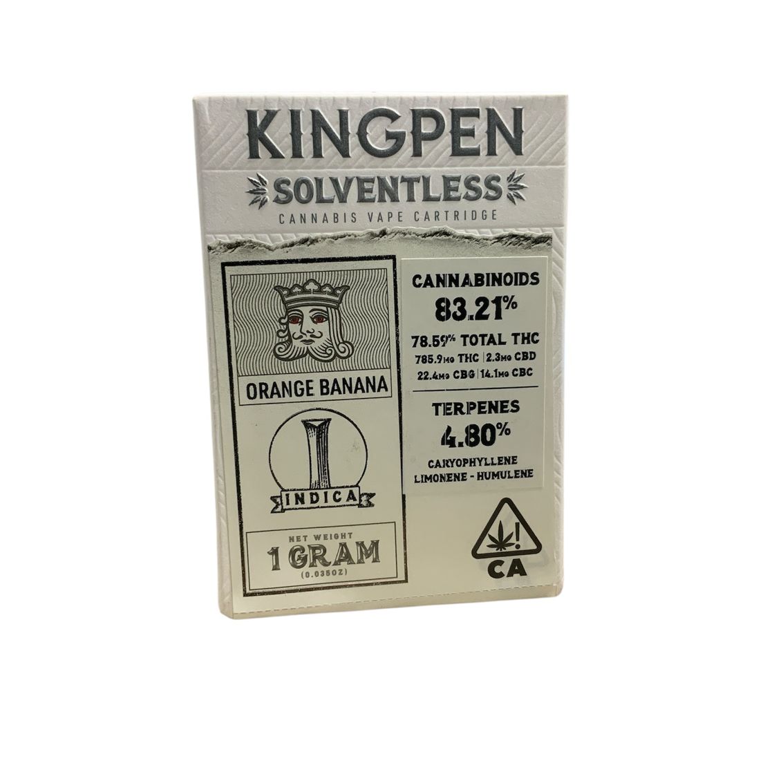 Kingpen - Orange Banana -1g Soventless Vape