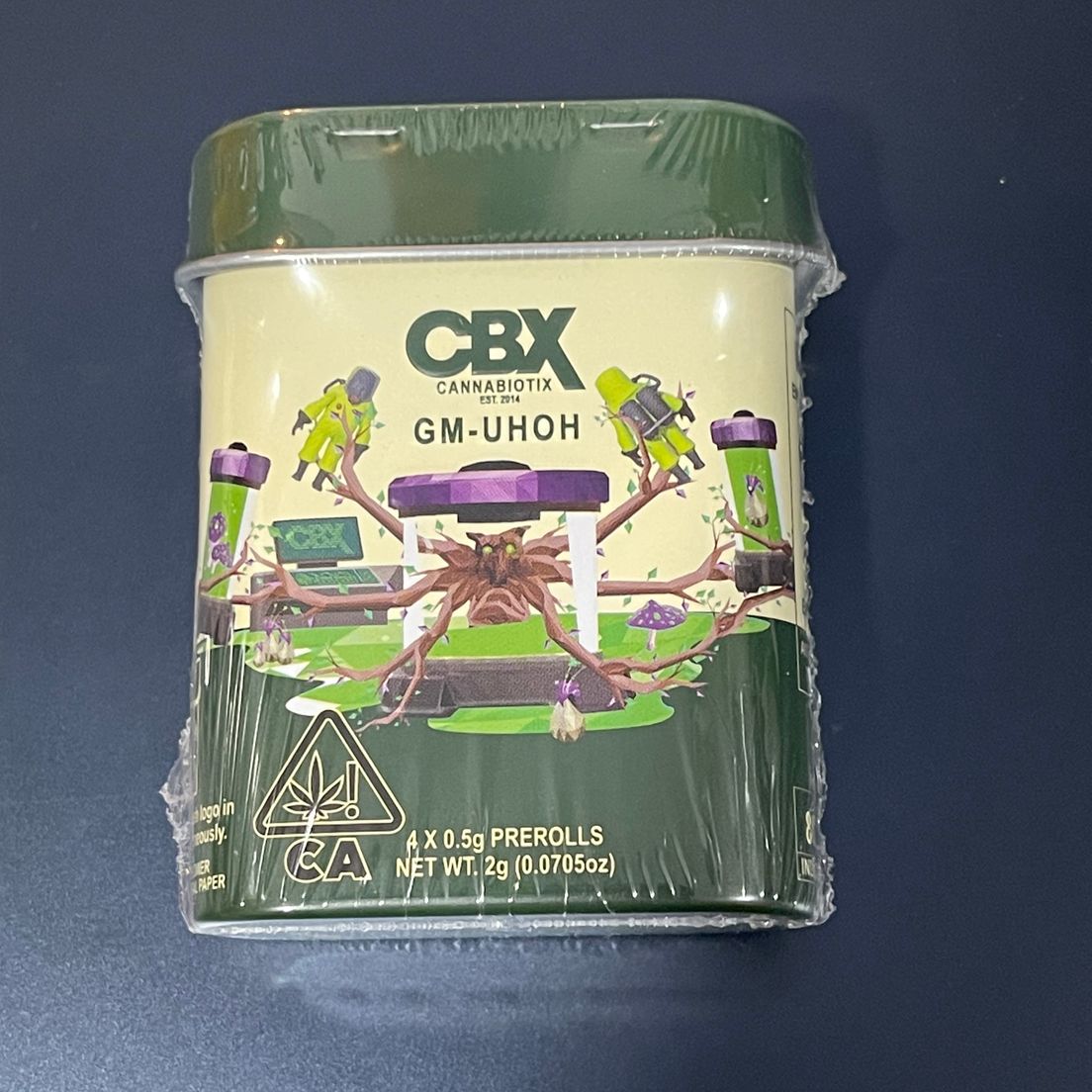 Cannabiotix- GM-UHOH 4PK Prerolls Tin 2g (H)