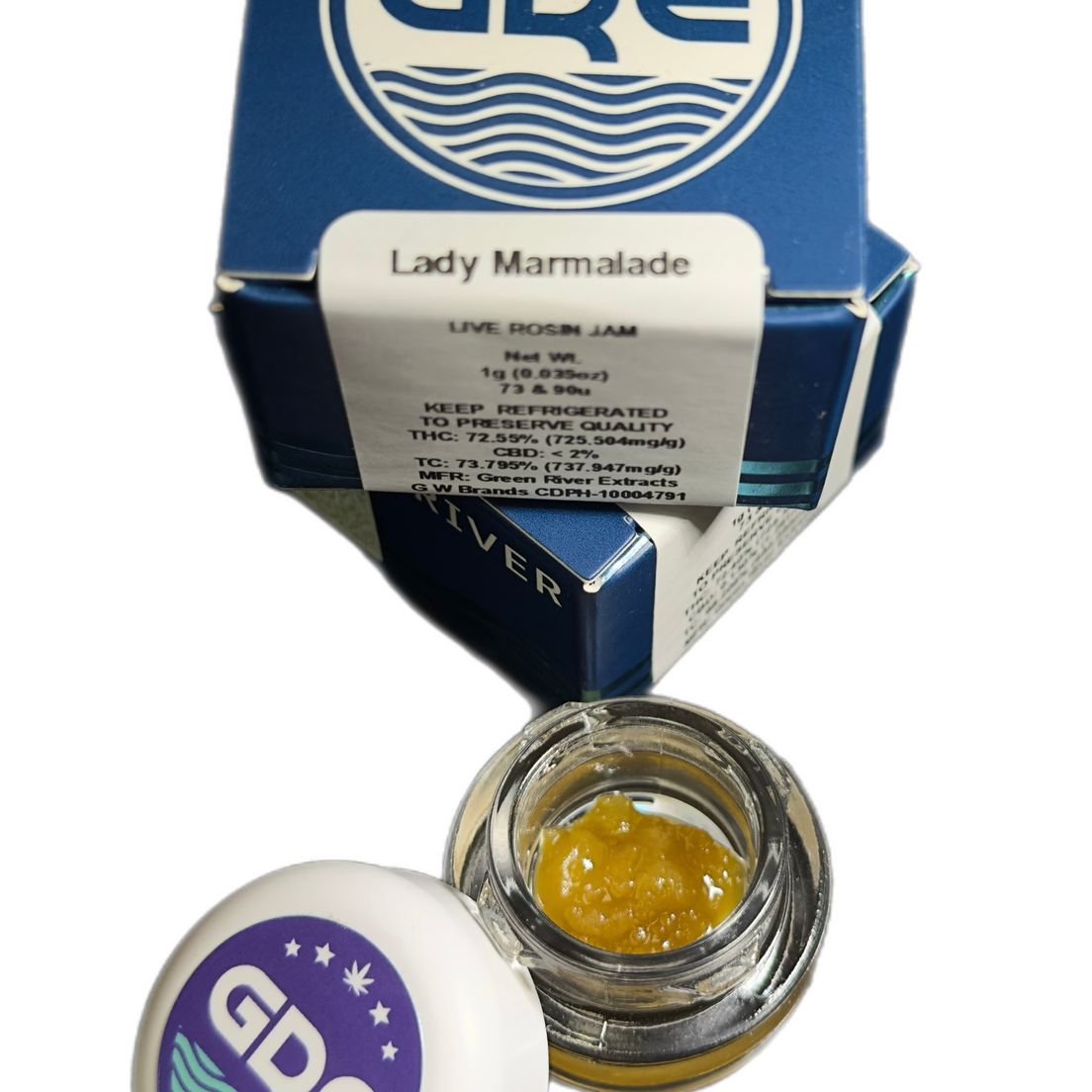 Green River Extracts - Lady Marmalade 1G - Live Rosin