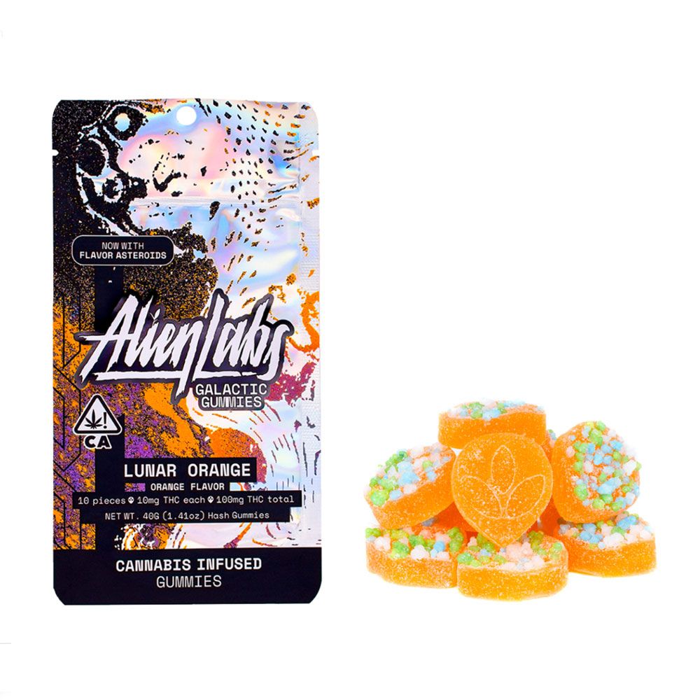 Alien Labs - Galactic Hash Gummies - Lunar Orange