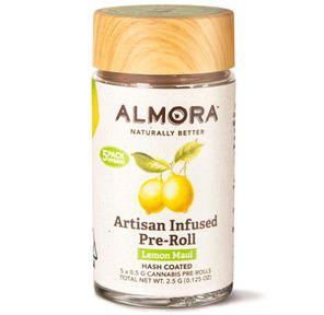 Almora - (x5) .5g Artisan Infused Prerolls - 2.5g - Lemon Maui
