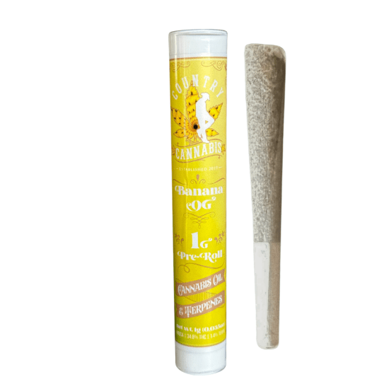 Country Cannabis - 1g Infused Pre-Roll - Banana OG (Indica)