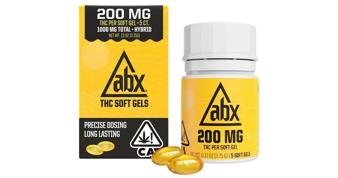 ABX - 200mg THC Soft Gels - 5ct