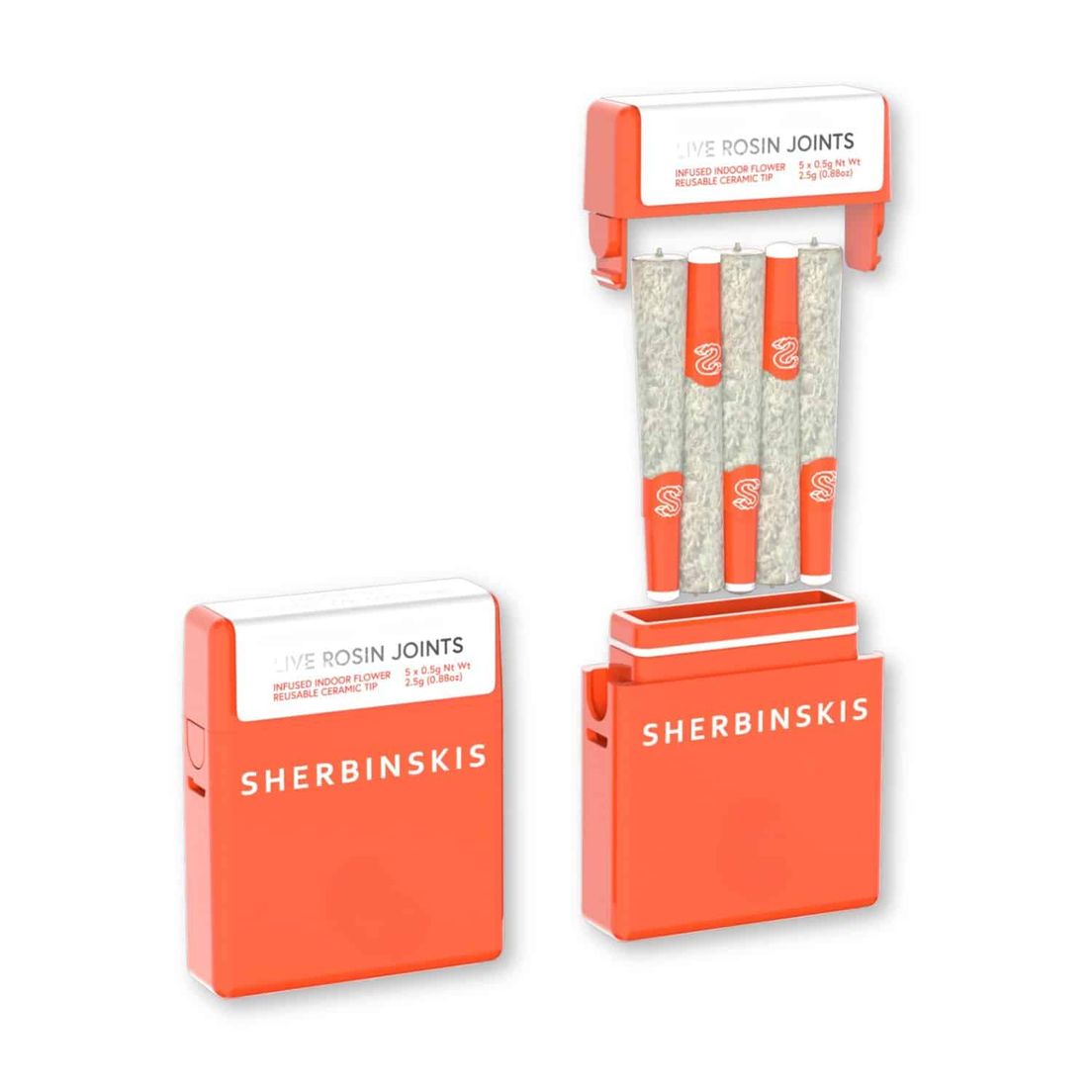 SHERBINSKI - LEMON TAFFY | 5pc Live Rosin and Diamond Preroll Pack