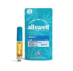 Allswell | Vape Cart | 1g | Distillate | Biscotti