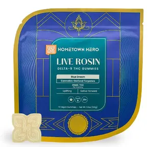 HTH 25mg THC Blue Dream Live Rosin Gummies, 10ct