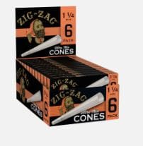 3pk Zig Zag Ultra Thin- 1 1/4 Prerolled Cones $4