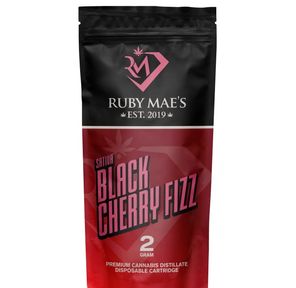 Black Cherry Fizz- 2G Disposibles - Cartridge By Ruby Mae's
