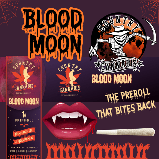 Country Cannabis - 1g Infused Pre-Roll - Blood Moon