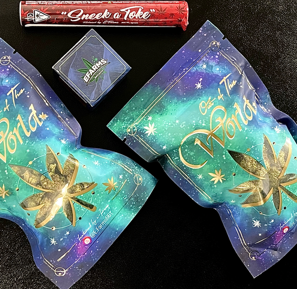 E-FARMS BUNDLE - LAVA CAKE ( 1 oz of flower, and 1 gram of badder )