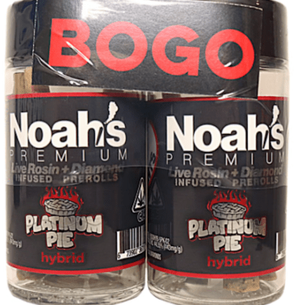 Platinum Pie Bogo Live Rosin Diamond Infused 5pk Prerolls | Hyrbid