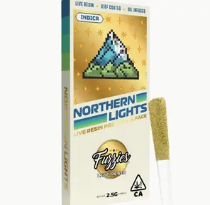 Fuzzies - Live Resin 5-Pack Infused Pre-Rolls - Northern Lights - Indica - 2.5 g