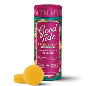 Good Tide Rosin Gummies Passion Fruit 1:1:1 THC / CBD / CBN