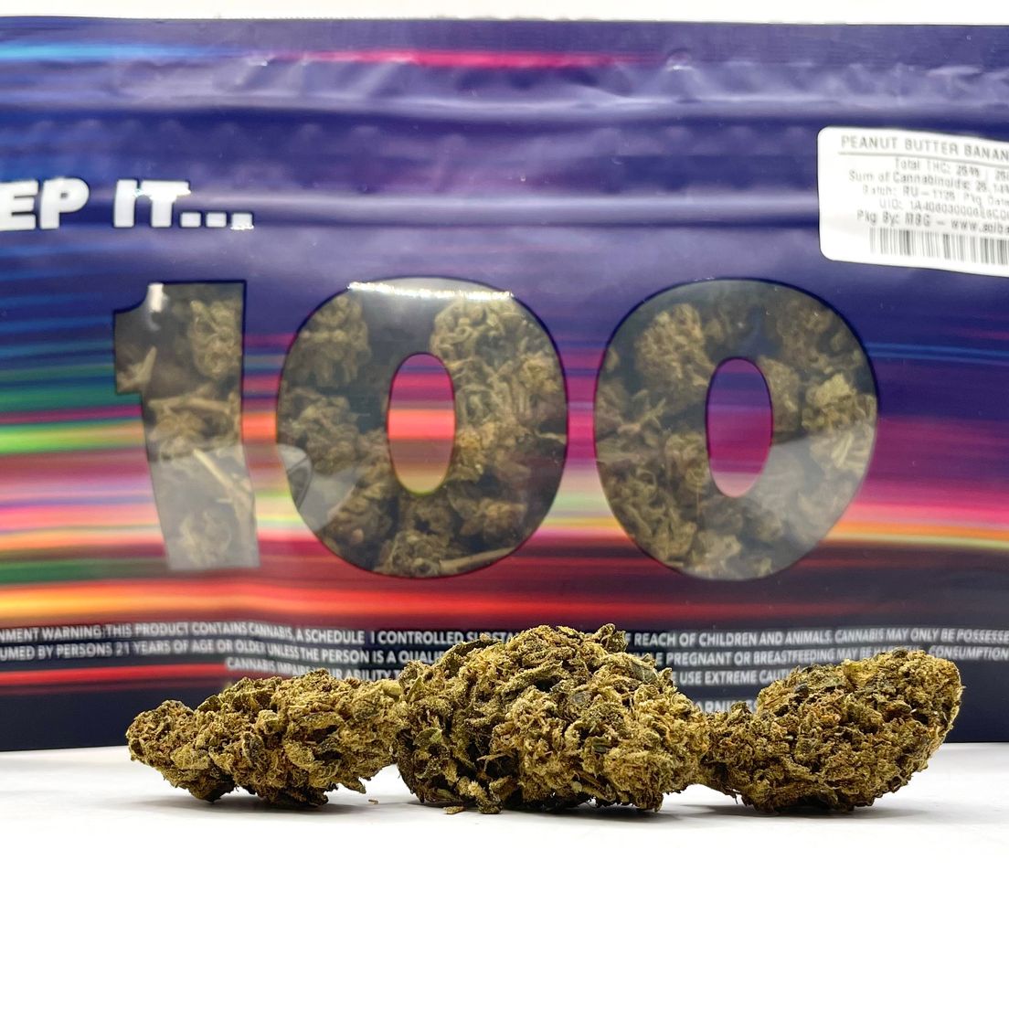 PRE-ORDER ONLY *Deal! $69 1 oz. Peanut Butter Banana (25%/Indica) - Keep it 100