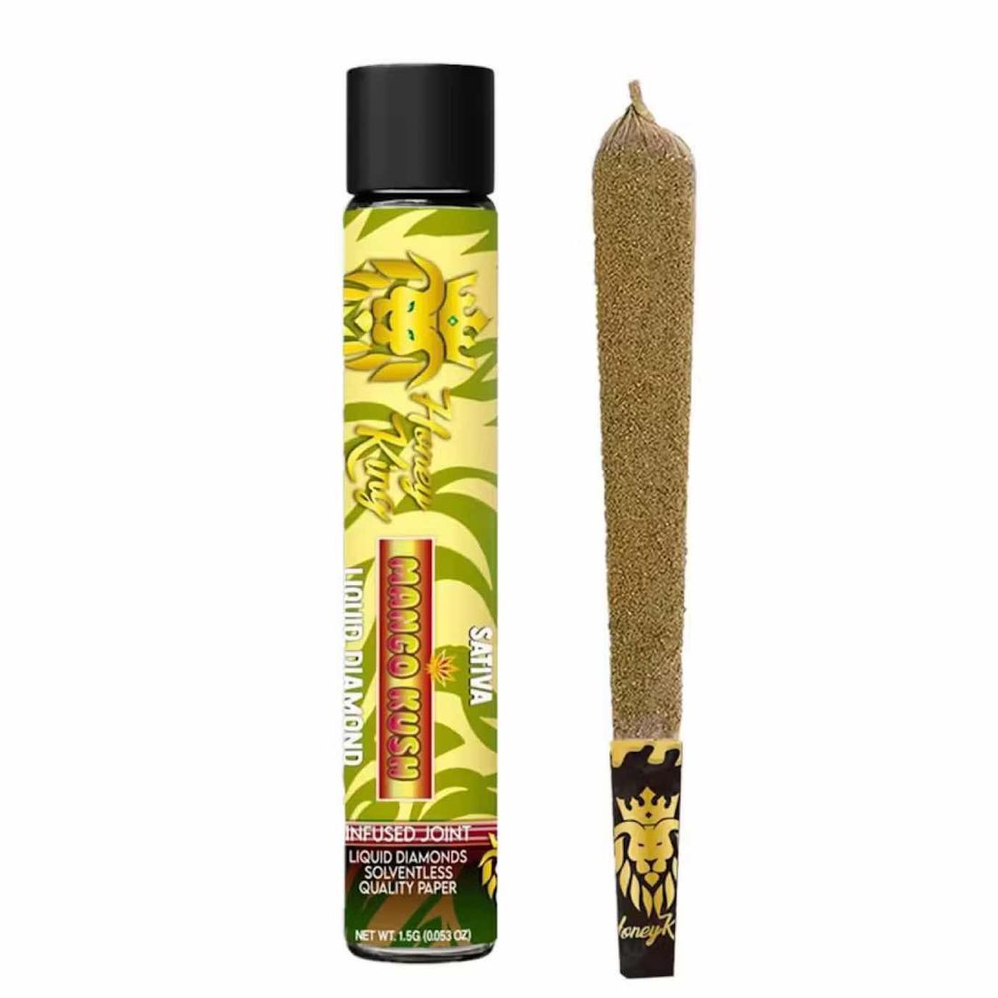 Honey King- Mango Kush Crushed Diamond Infused Preroll 1.5G
