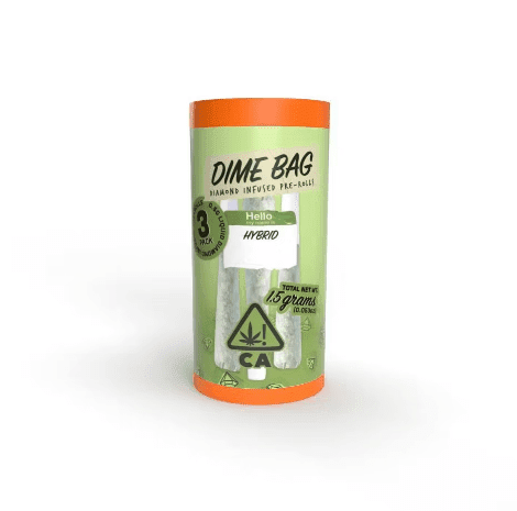 Dime Bag Infused Pre-roll Pack Tuscan Gelato 1.5g