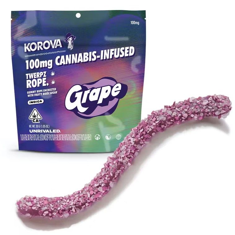 Korova Grape Twerpz Rope, 100mg