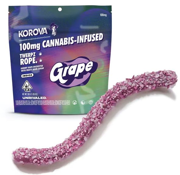 Korova Grape Twerpz Rope, 100mg