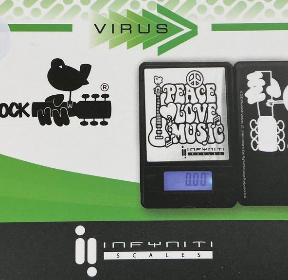 WSV Woodstock Peace Love Music Digital 50g x 0.01g