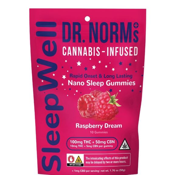 Dr. Norms Sleepwell gummies Raspberry Dream