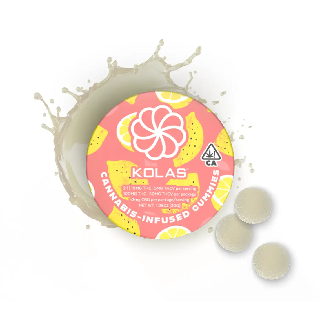 Kolas Gummies Pink Lemonade 100mg THC / 50mg THCv